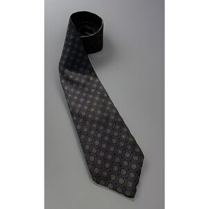 Anderson Little Vintage Neckwear Tie Blue Geometric Pattern USA 100% Silk JBHS